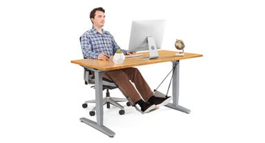 Rest your feet while sitting at your desk with the Foot Hammock by UPLIFT Desk
