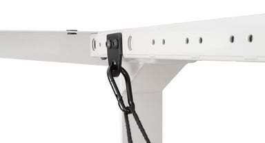Large and durable carabiner clips give you the option to easily remove the hammock to make room for other accessories