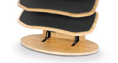 Elegant bamboo design with black accents coordinates beautifully with board design
