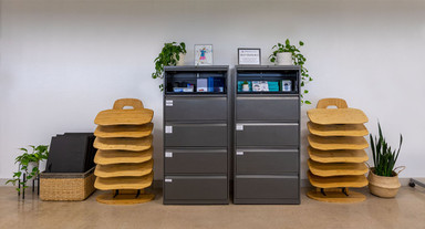 6-Pack Racks with Bamboo Rocker-X Boards and 6-Pack Racks with Bamboo Motion-X Boards
