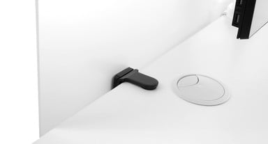 Installation is simple with the mounting clamps