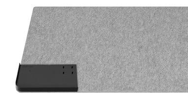 Simply align the hole finder tool with the Acoustic Privacy Panel corner