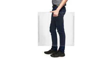 Portable with integrated handle