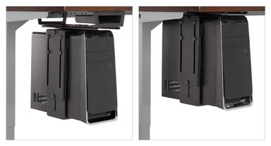 CPU Holder with Track Spacer (left) vs CPU Holder without Track Spacer (right)