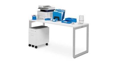 Add space for folders, printers, scanners, and other desk accessories