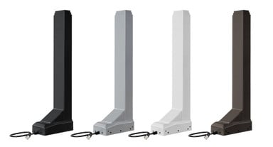Replacement V2 frame legs shown in black, gray, white, and industrial style colors