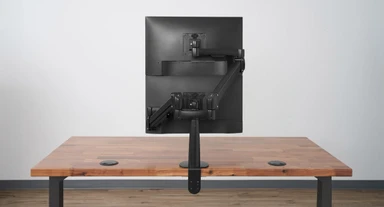Stack two monitors up to 24" in size with the Range-X Dual Monitor Arm