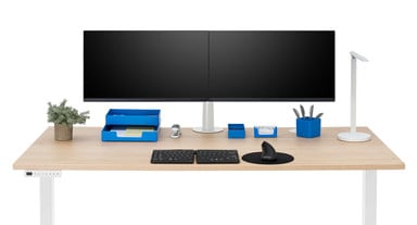 Range-X Dual Monitor Arm by UPLIFT Desk