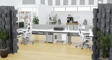 Create space division and reduce noise in common areas