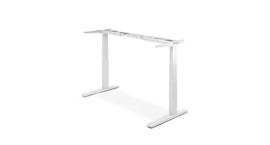 C-Frame UPLIFT 2-Leg Standing Desk in White