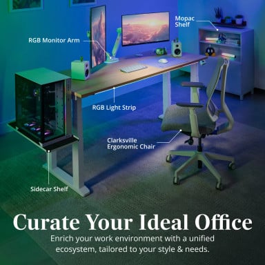 Curate your ideal office. Tailor your work environment to your style & needs with the cohesive UPLIFT ecosystem