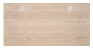 Our GREENGUARD Laminate Desktops in Maple make beautiful desks, just pair with an UPLIFT Desk frame to get standing