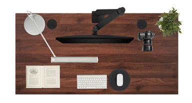 60" x 30" Walnut Greenguard-Gold Certified Laminate Desktop