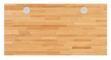 Birch Butcher Block Solid Wood Desktop