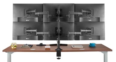 Moontower Six Monitor Arm from the back