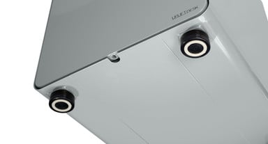 0.25" height adjustment per glide for uneven floors