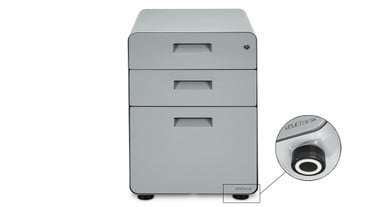 File Cabinet Leveling Glides by UPLIFT Desk