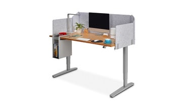 An enclosed workspace improves your privacy and dampens more sound