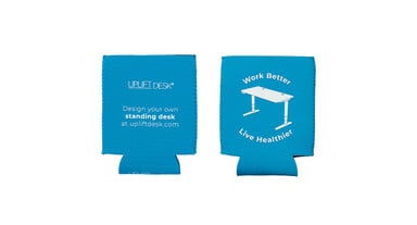 Blue UPLIFT Desk Koozie