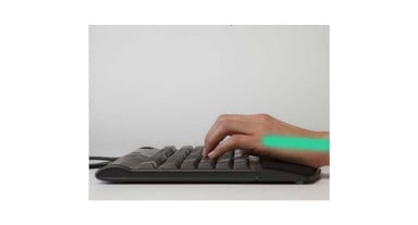 Zero-degree slope and optional palm supports address wrist extension