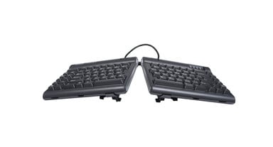 Quiet, tactile keys are rated at 10 million operations