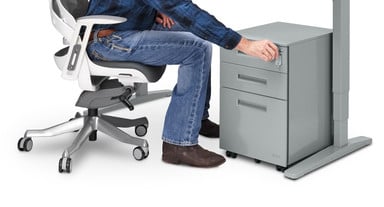 Build the complete workspace you need with ample storage with the 3-Drawer Square File Cabinet