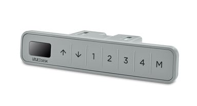 Save your 4 favorite heights on the one-touch, preset buttons