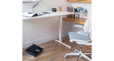 Rock your feet while working to feel the difference with an ergonomic footrest