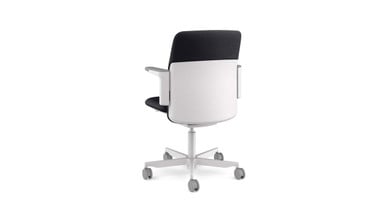 Foregoes manual controls and springs to provide streamlined support that adjusts automatically for each unique user
