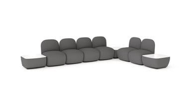 The Dillo L-Shaped configuration seats six people