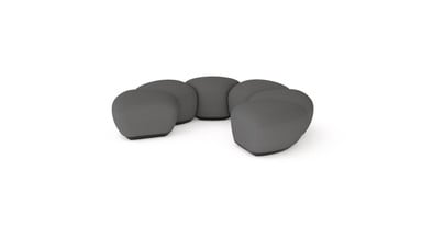 The Dillo Crescent configuration seats six people