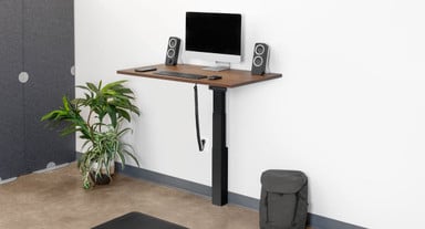 Enjoy standing desk benefits in smaller living quarters like condos or anywhere you'd like to save space with a small computer desk