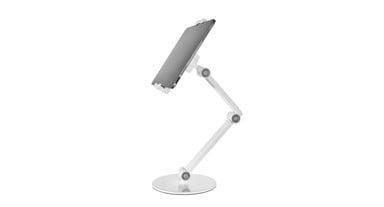 Elevate tablets & phones to eye level for better viewing and ergonomics