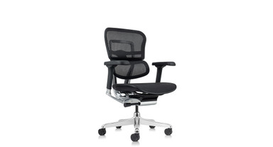 Waterfall seat edge relieves pressure on the legs and knees