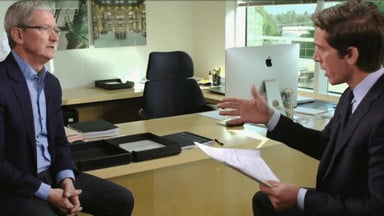 Tim Cook uses his Freedom Chair with headrest at the office.