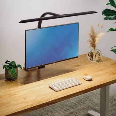 Focused task lighting is a crucial part of an ergonomic workstation to relieve eye strain