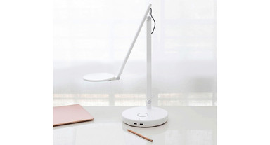 Optional Wireless and Desktop Charging Base, complete with two USB ports, keeps your mobile devices conveniently charged throughout the workday