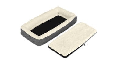 Zippered covers make washing the Desk Pet Bed a breeze