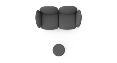 The Dillo Duo Dot configuration seats up to three people, including one sitting on the Dot