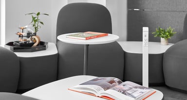 This small accent table is ideal for lounge areas