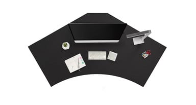 Black Greenguard-Gold Laminate desktop