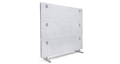 OneWall Mobile Acoustic Office Partition in light gray