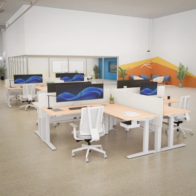 Power and Data Rail Privacy Panels in White