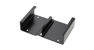 Simply install each side of the bracket on adjacent Dillo pieces with the two included screws, and lower the bracket with the slot over the tabbed one