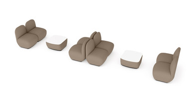 Dillo Back-to-Back configuration shown in tan
