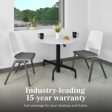 Industry-leading 15-year warranty. Full coverage for your desktop and frame