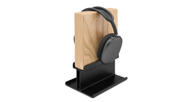 Headphone Stand with Ash Solid Wood Block