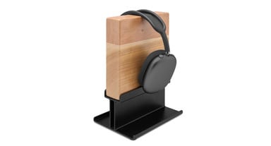 Headphone Stand with Cherry Solid Wood Block