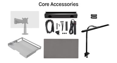 By enhancing your workstation with the Core Accessories Bundle, you can enhance your performance