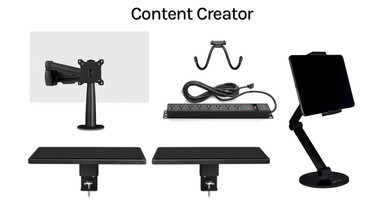 Using these ergonomic accessories to design the ideal workstation is every content creator's dream